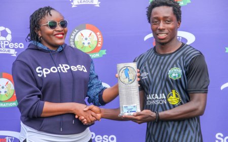 Kevin Wangaya Crowned SportPesa Premier League Player of the Month for April