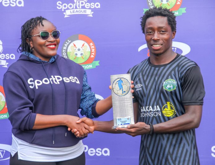 Kevin Wangaya Crowned SportPesa Premier League Player of the Month for April